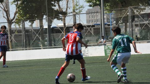 Marc Gordillo al partit de futbol infantil Juventus-Vilassar de Mar. Mataró. 8 de juny de 2021