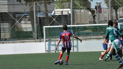 Marc Gordillo al partit de futbol infantil Juventus-Vilassar de Mar. Mataró. 8 de juny de 2021