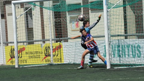 Marc Gordillo al partit de futbol infantil Juventus-Vilassar de Mar. Mataró. 8 de juny de 2021