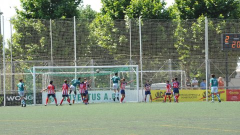 Marc Gordillo al partit de futbol infantil Juventus-Vilassar de Mar. Mataró. 8 de juny de 2021