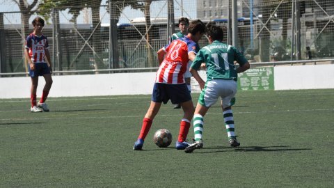 Marc Gordillo al partit de futbol infantil Juventus-Vilassar de Mar. Mataró. 8 de juny de 2021