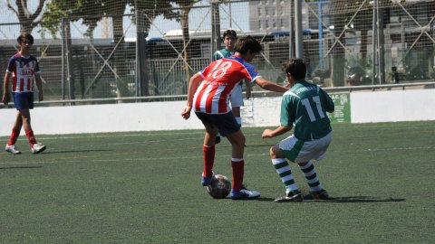Marc Gordillo al partit de futbol infantil Juventus-Vilassar de Mar. Mataró. 8 de juny de 2021