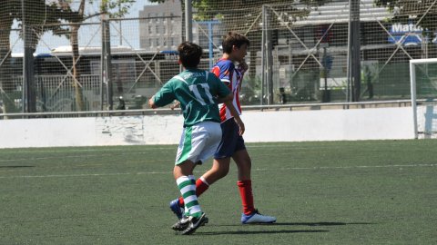Marc Gordillo al partit de futbol infantil Juventus-Vilassar de Mar. Mataró. 8 de juny de 2021