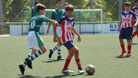Marc Gordillo al partit de futbol infantil Juventus-Vilassar de Mar. Mataró. 8 de juny de 2021