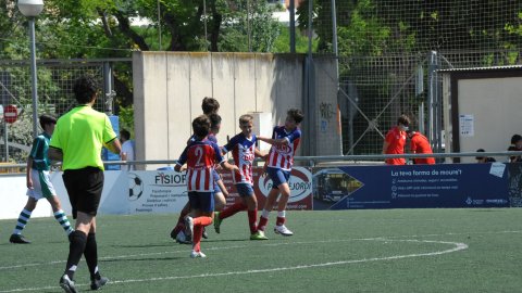 Marc Gordillo al partit de futbol infantil Juventus-Vilassar de Mar. Mataró. 8 de juny de 2021