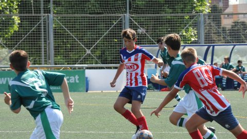 Marc Gordillo al partit de futbol infantil Juventus-Vilassar de Mar. Mataró. 8 de juny de 2021
