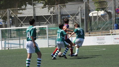 Marc Gordillo al partit de futbol infantil Juventus-Vilassar de Mar. Mataró. 8 de juny de 2021