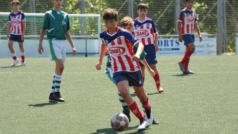 Marc Gordillo al partit de futbol infantil Juventus-Vilassar de Mar. Mataró. 8 de juny de 2021