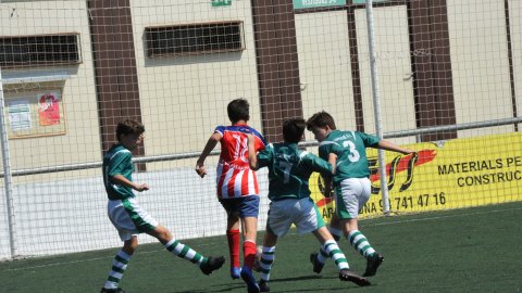 Marc Gordillo al partit de futbol infantil Juventus-Vilassar de Mar. Mataró. 8 de juny de 2021