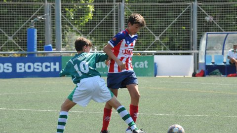 Marc Gordillo al partit de futbol infantil Juventus-Vilassar de Mar. Mataró. 8 de juny de 2021