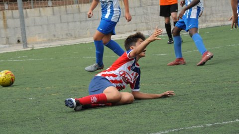 Marc Gordillo al partit de futbol infantil Vilassar de Mar-Molins. Vilassar de Mar. 13 de juny de 2021