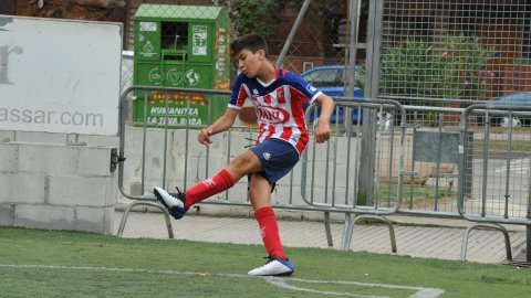 Marc Gordillo al partit de futbol infantil Vilassar de Mar-Molins. Vilassar de Mar. 13 de juny de 2021