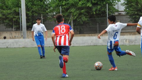 Marc Gordillo al partit de futbol infantil Vilassar de Mar-Molins. Vilassar de Mar. 13 de juny de 2021