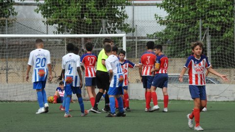 Marc Gordillo al partit de futbol infantil Vilassar de Mar-Molins. Vilassar de Mar. 13 de juny de 2021