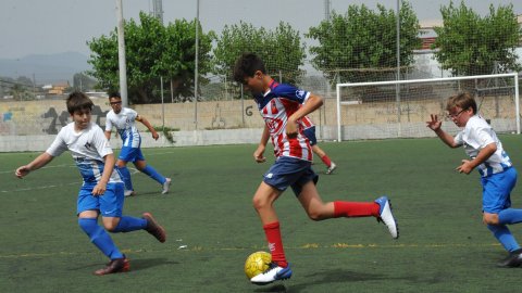 Marc Gordillo al partit de futbol infantil Vilassar de Mar-Molins. Vilassar de Mar. 13 de juny de 2021