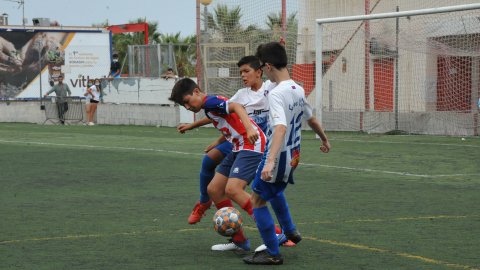 Marc Gordillo al partit de futbol infantil Vilassar de Mar-Molins. Vilassar de Mar. 13 de juny de 2021