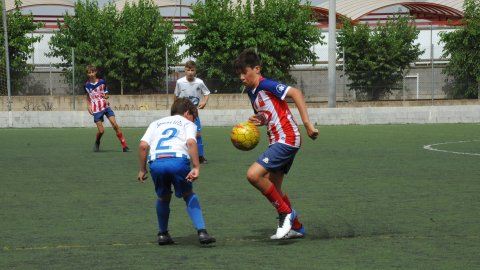 Marc Gordillo al partit de futbol infantil Vilassar de Mar-Molins. Vilassar de Mar. 13 de juny de 2021