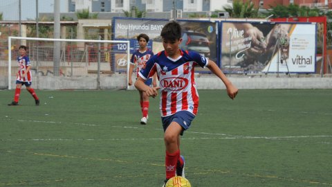 Marc Gordillo al partit de futbol infantil Vilassar de Mar-Molins. Vilassar de Mar. 13 de juny de 2021
