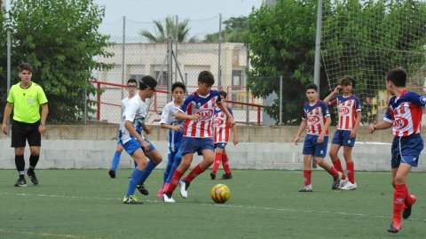 Marc Gordillo al partit de futbol infantil Vilassar de Mar-Molins. Vilassar de Mar. 13 de juny de 2021