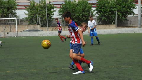 Marc Gordillo al partit de futbol infantil Vilassar de Mar-Molins. Vilassar de Mar. 13 de juny de 2021