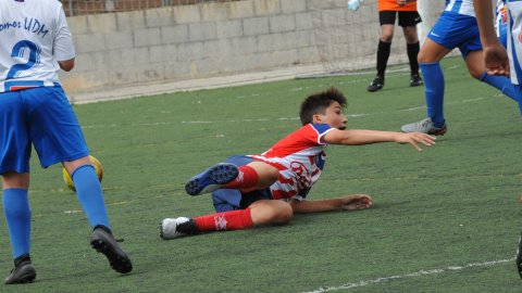 Marc Gordillo al partit de futbol infantil Vilassar de Mar-Molins. Vilassar de Mar. 13 de juny de 2021