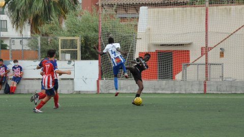 Marc Gordillo al partit de futbol infantil Vilassar de Mar-Molins. Vilassar de Mar. 13 de juny de 2021