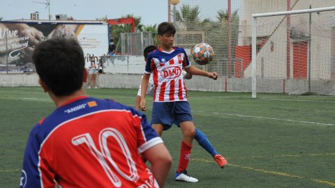 Marc Gordillo al partit de futbol infantil Vilassar de Mar-Molins. Vilassar de Mar. 13 de juny de 2021