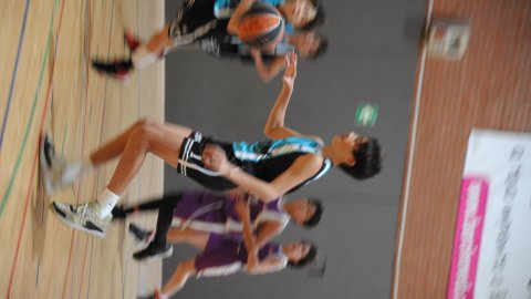 Marc Gordillo, al partit de bàsquet infantil ASME-Vilassar de Mar (10-60). Barcelona. 11 de desembre de 2021