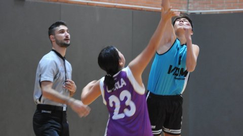 Marc Gordillo, al partit de bàsquet infantil ASME-Vilassar de Mar. Barcelona. 11 de desembre de 2021
