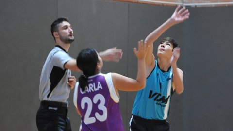 Marc Gordillo, al partit de bàsquet infantil ASME-Vilassar de Mar. Barcelona. 11 de desembre de 2021