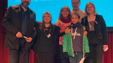 Premi Marta Mata de l'Associació de Mestres Rosa Sensat per a Elisabet Pedrosa, de L'ofici d'educar de Catalunya Ràdio. Barcelona. 16 de desembre de 2021