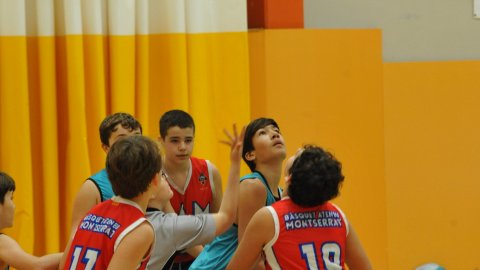 Marc Gordillo al partit de bàsquet infantil Vilassar de Mar-Ateneu Montserrat (58-50). Vilassar de Mar. 18 de desembre de 2021