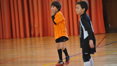 Marc Gordillo, a l'equip de futbol sala pre-benjamí del club esportiu Sant Joan de Vilassar de Mar. Any 2014. Foto: Saül Gordillo