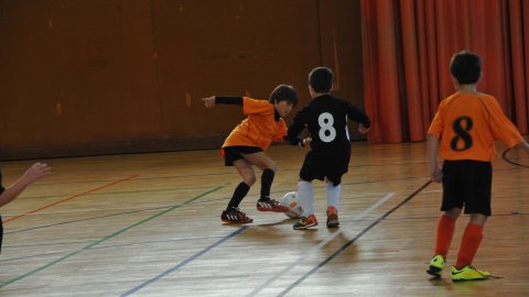 Marc Gordillo, a l'equip de futbol sala pre-benjamí del club esportiu Sant Joan de Vilassar de Mar. Any 2014. Foto: Saül Gordillo