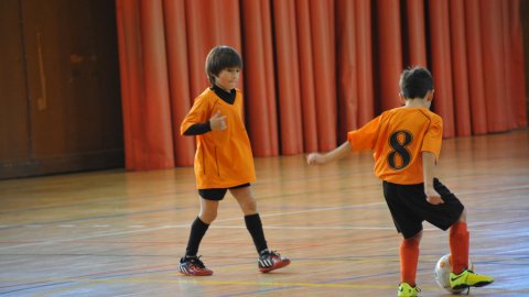 Marc Gordillo, a l'equip de futbol sala pre-benjamí del club esportiu Sant Joan de Vilassar de Mar. Any 2014. Foto: Saül Gordillo