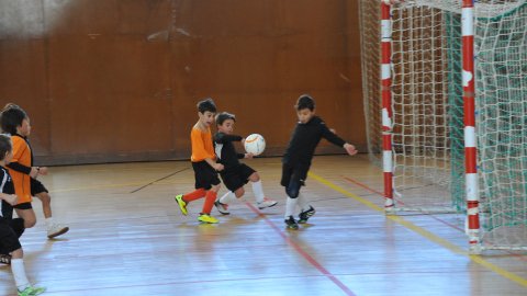 Marc Gordillo, a l'equip de futbol sala pre-benjamí del club esportiu Sant Joan de Vilassar de Mar. Any 2014. Foto: Saül Gordillo