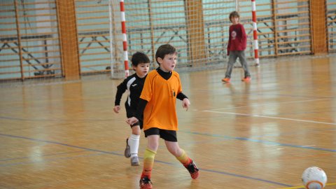 Marc Gordillo, a l'equip de futbol sala pre-benjamí del club esportiu Sant Joan de Vilassar de Mar. Any 2014. Foto: Saül Gordillo