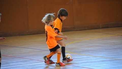 Marc Gordillo, a l'equip de futbol sala pre-benjamí del club esportiu Sant Joan de Vilassar de Mar. Any 2014. Foto: Saül Gordillo