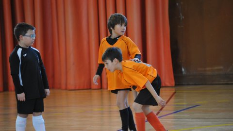 Marc Gordillo, a l'equip de futbol sala pre-benjamí del club esportiu Sant Joan de Vilassar de Mar. Any 2014. Foto: Saül Gordillo