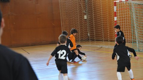 Marc Gordillo, a l'equip de futbol sala pre-benjamí del club esportiu Sant Joan de Vilassar de Mar. Any 2014. Foto: Saül Gordillo