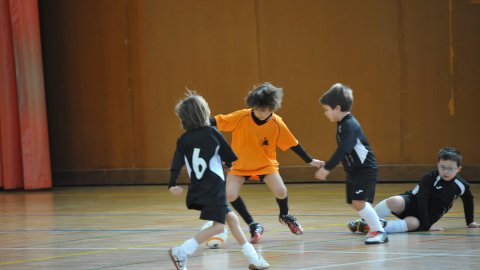 Marc Gordillo, a l'equip de futbol sala pre-benjamí del club esportiu Sant Joan de Vilassar de Mar. Any 2014. Foto: Saül Gordillo