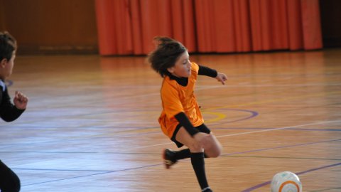 Marc Gordillo, a l'equip de futbol sala pre-benjamí del club esportiu Sant Joan de Vilassar de Mar. Any 2014. Foto: Saül Gordillo