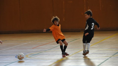 Marc Gordillo, a l'equip de futbol sala pre-benjamí del club esportiu Sant Joan de Vilassar de Mar. Any 2014. Foto: Saül Gordillo