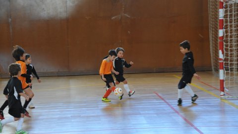 Marc Gordillo, a l'equip de futbol sala pre-benjamí del club esportiu Sant Joan de Vilassar de Mar. Any 2014. Foto: Saül Gordillo