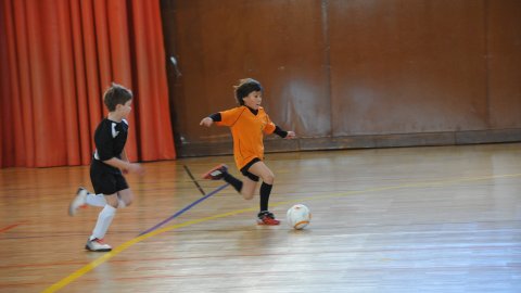 Marc Gordillo, a l'equip de futbol sala pre-benjamí del club esportiu Sant Joan de Vilassar de Mar. Any 2014. Foto: Saül Gordillo