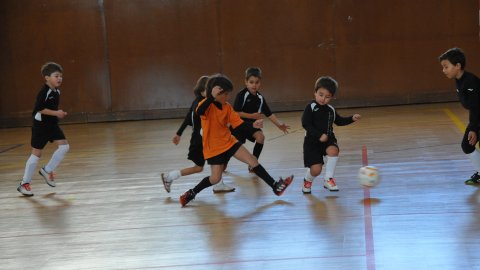 Marc Gordillo, a l'equip de futbol sala pre-benjamí del club esportiu Sant Joan de Vilassar de Mar. Any 2014. Foto: Saül Gordillo