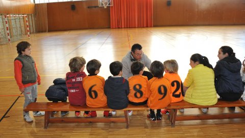 Marc Gordillo, a l'equip de futbol sala pre-benjamí del club esportiu Sant Joan de Vilassar de Mar. Any 2014. Foto: Saül Gordillo