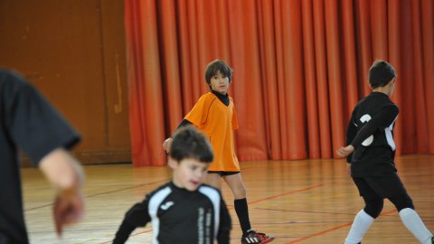 Marc Gordillo, a l'equip de futbol sala pre-benjamí del club esportiu Sant Joan de Vilassar de Mar. Any 2014. Foto: Saül Gordillo