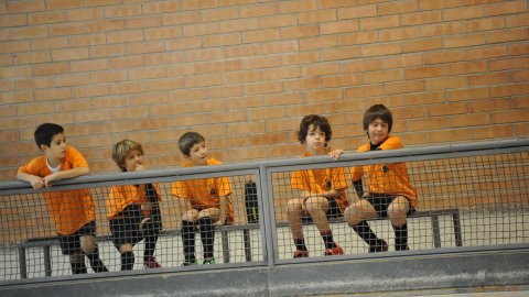 Marc Gordillo, a l'equip de futbol sala benjamí del club esportiu Sant Joan de Vilassar. Any 2016. Foto: Saül Gordillo