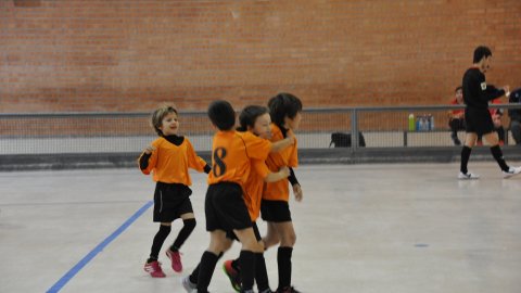 Marc Gordillo, a l'equip de futbol sala benjamí del club esportiu Sant Joan de Vilassar. Any 2016. Foto: Saül Gordillo